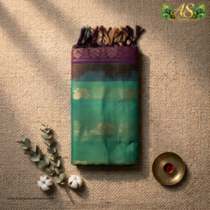 emerald green venkatagiri pure handloom pattu saree