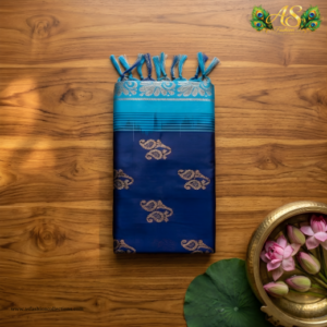 navy blue venkatagiri pure handloom pattu saree