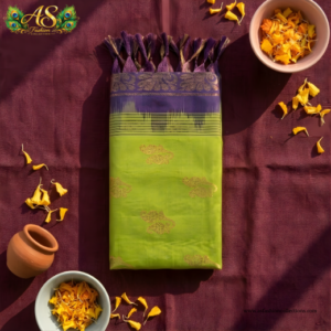 parrot green venkatagiri pure handloom pattu saree